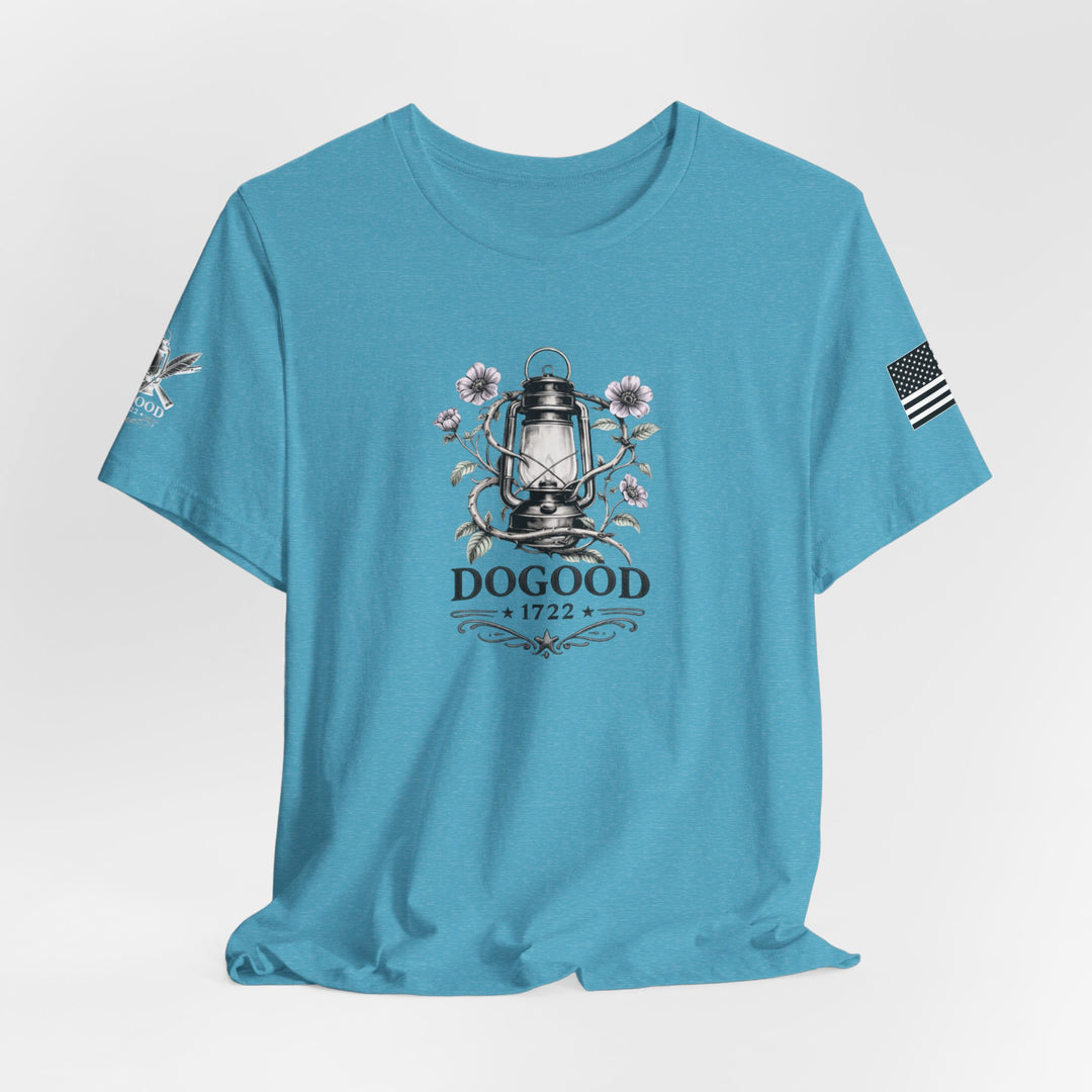 Liberty Lantern Tee — Patriotic "Raising Patriots" Graphic T-Shirt