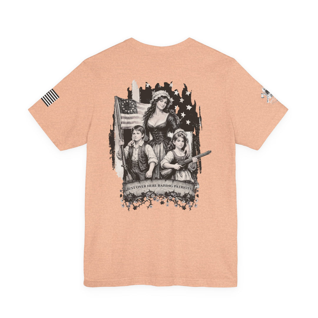 Liberty Lantern Tee — Patriotic "Raising Patriots" Graphic T-Shirt