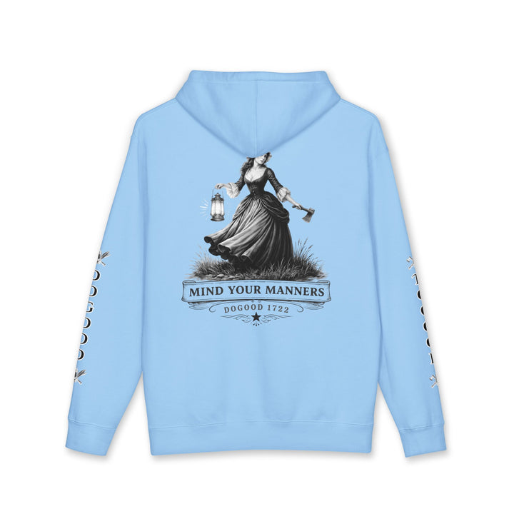 Mind Your Manners Hoodie — Vintage Lantern Floral Heavy Weight Pullover