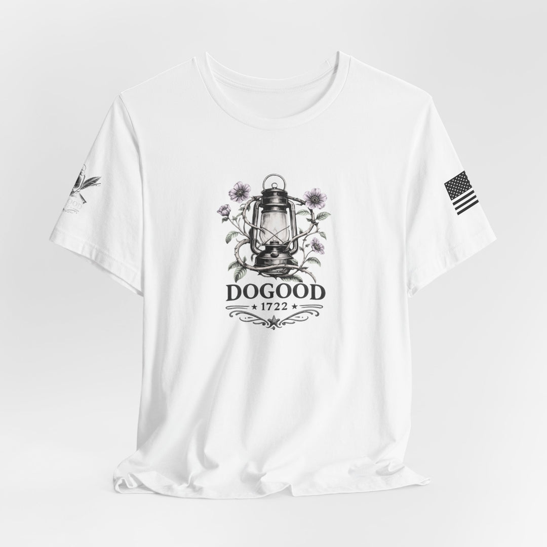 Liberty Lantern Tee — Patriotic "Raising Patriots" Graphic T-Shirt