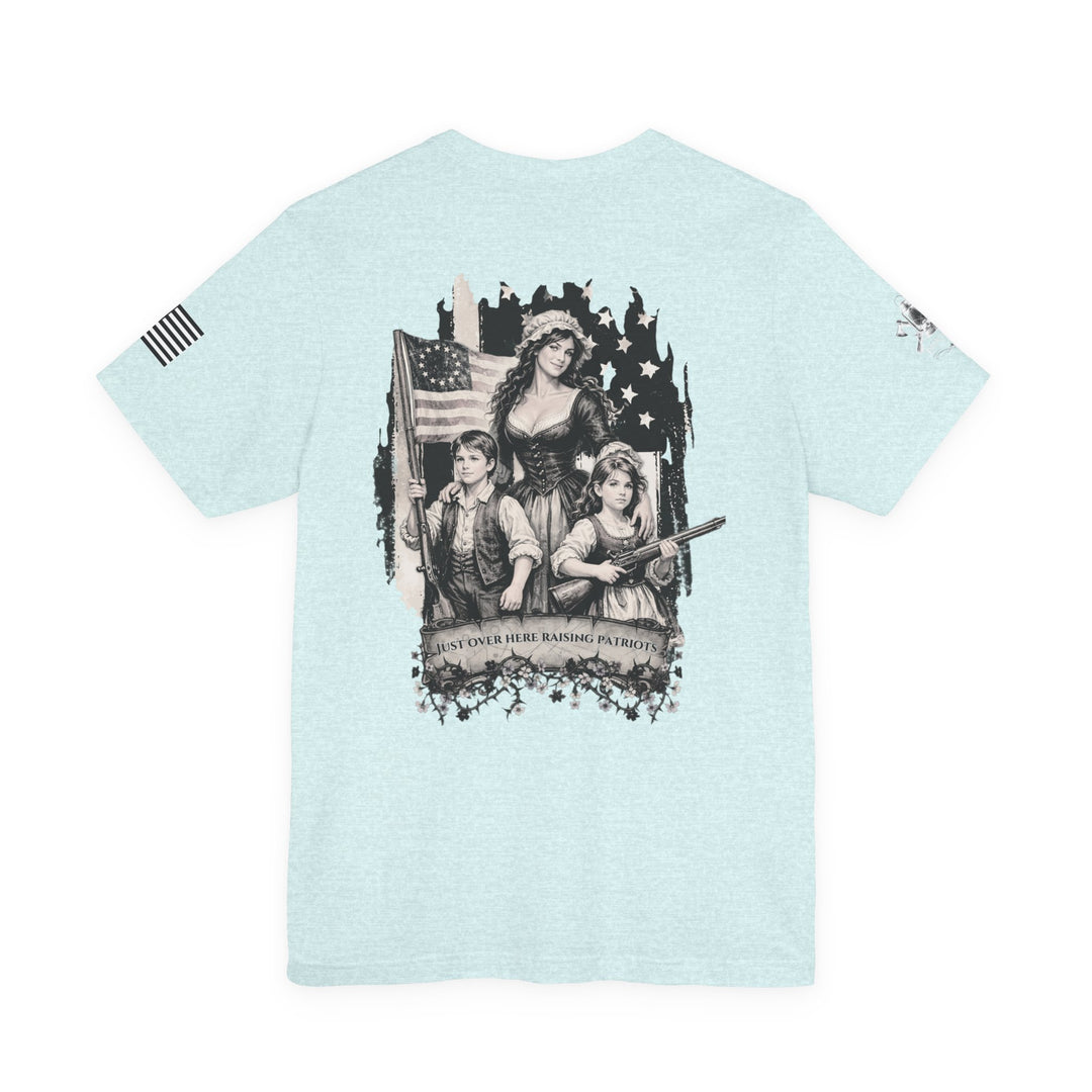Liberty Lantern Tee — Patriotic "Raising Patriots" Graphic T-Shirt