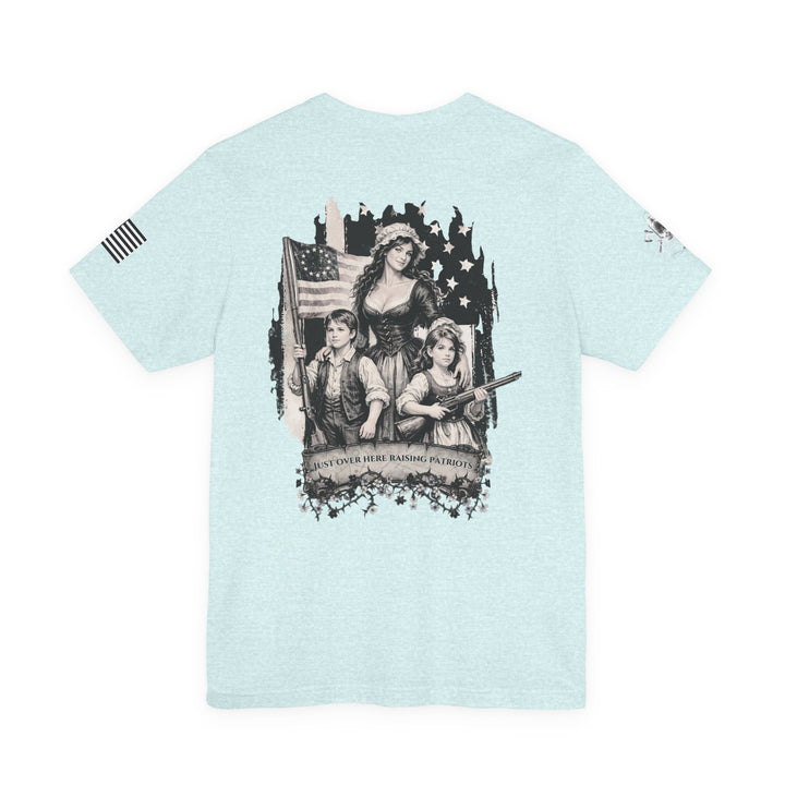 Liberty Lantern Tee — Patriotic "Raising Patriots" Graphic T-Shirt