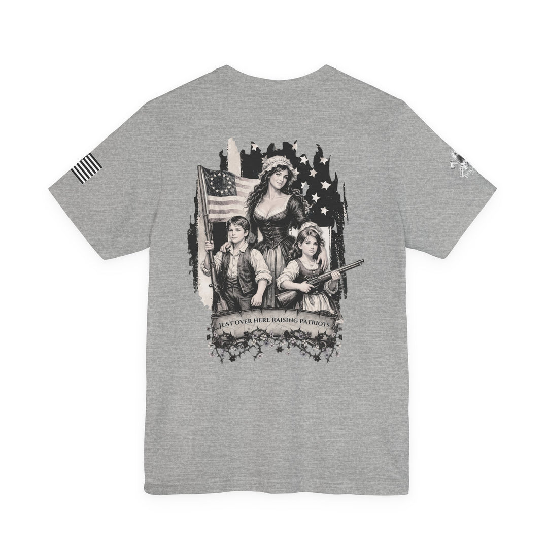 Liberty Lantern Tee — Patriotic "Raising Patriots" Graphic T-Shirt