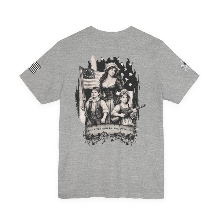 Liberty Lantern Tee — Patriotic "Raising Patriots" Graphic T-Shirt