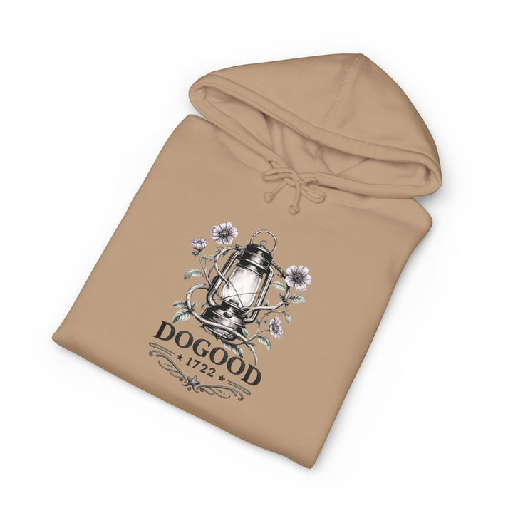 Homesteader Hoodie — "Basically a Homesteader Now" Vintage Farm Illustration Hooded Sweatshirt