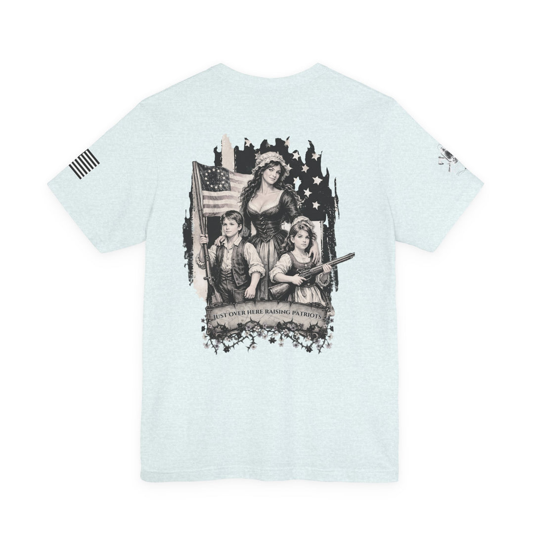 Liberty Lantern Tee — Patriotic "Raising Patriots" Graphic T-Shirt