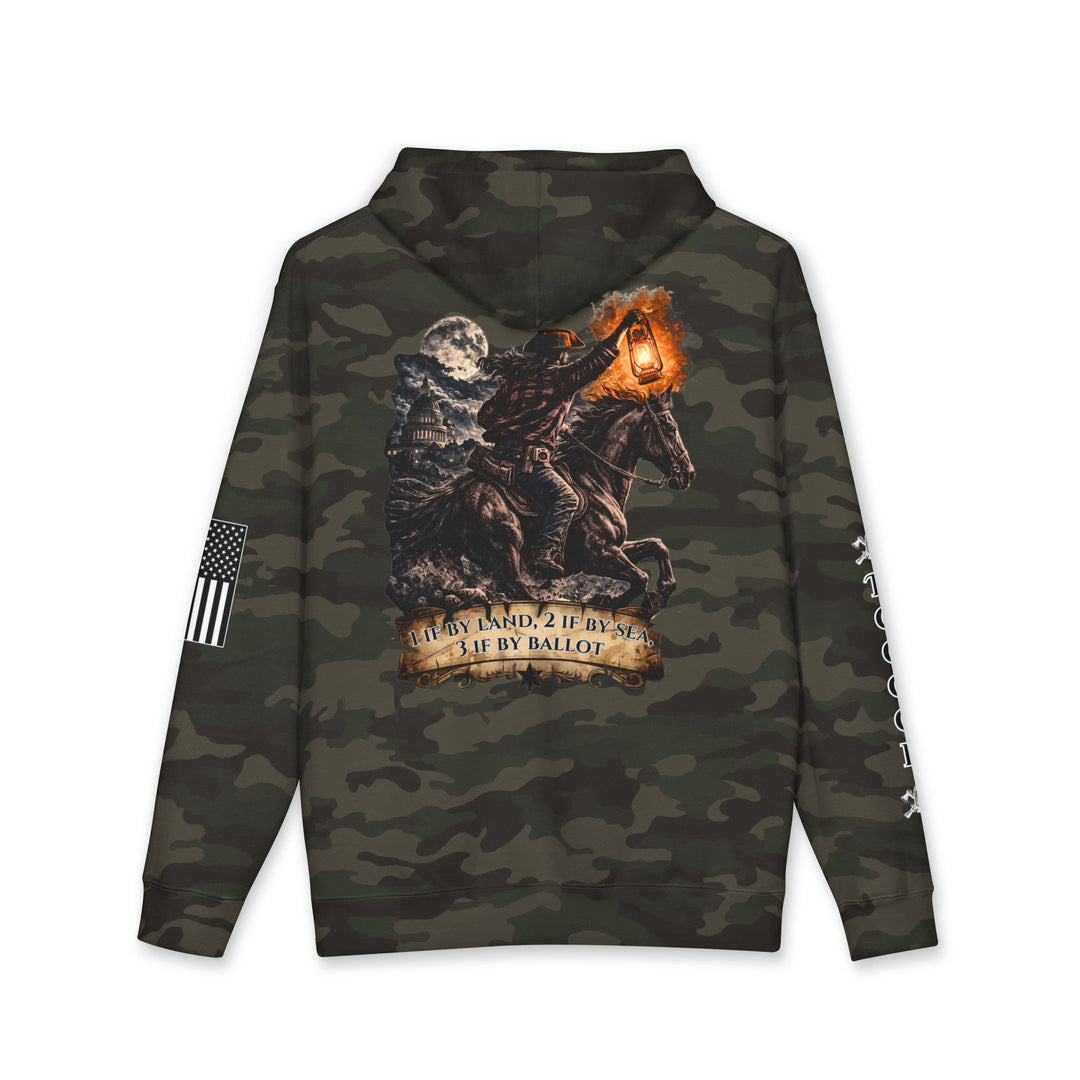 Patriotic Hoodie — "Midnight Ride" Premium Hooded Sweatshirt