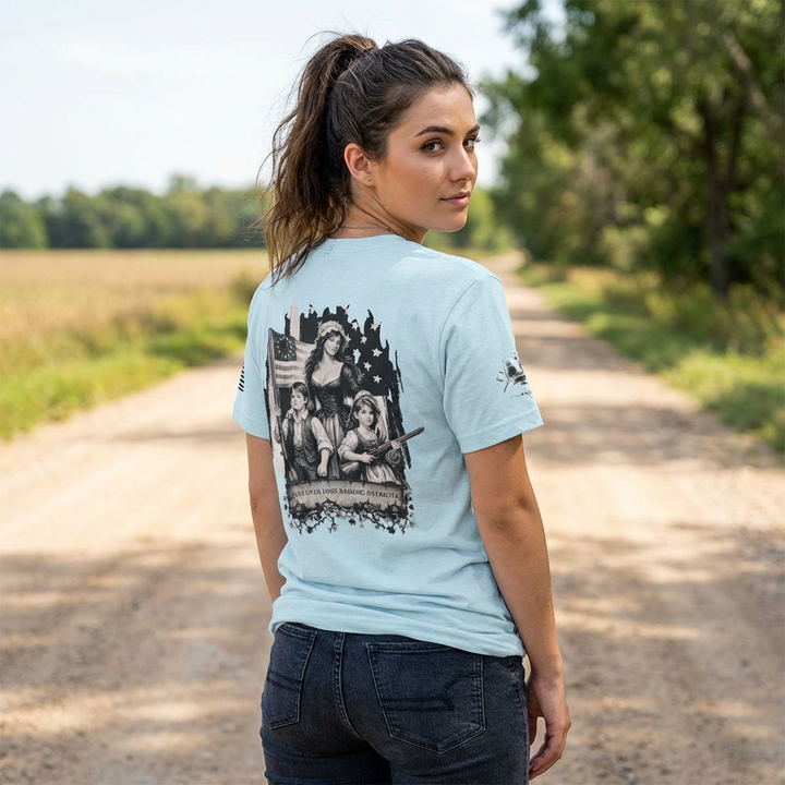 Liberty Lantern Tee — Patriotic "Raising Patriots" Graphic T-Shirt