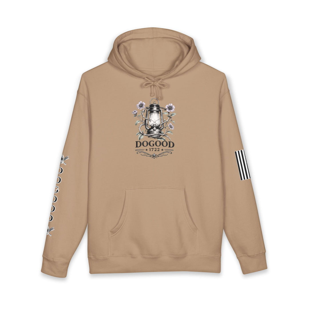 Homesteader Hoodie — "Basically a Homesteader Now" Vintage Farm Illustration Hooded Sweatshirt