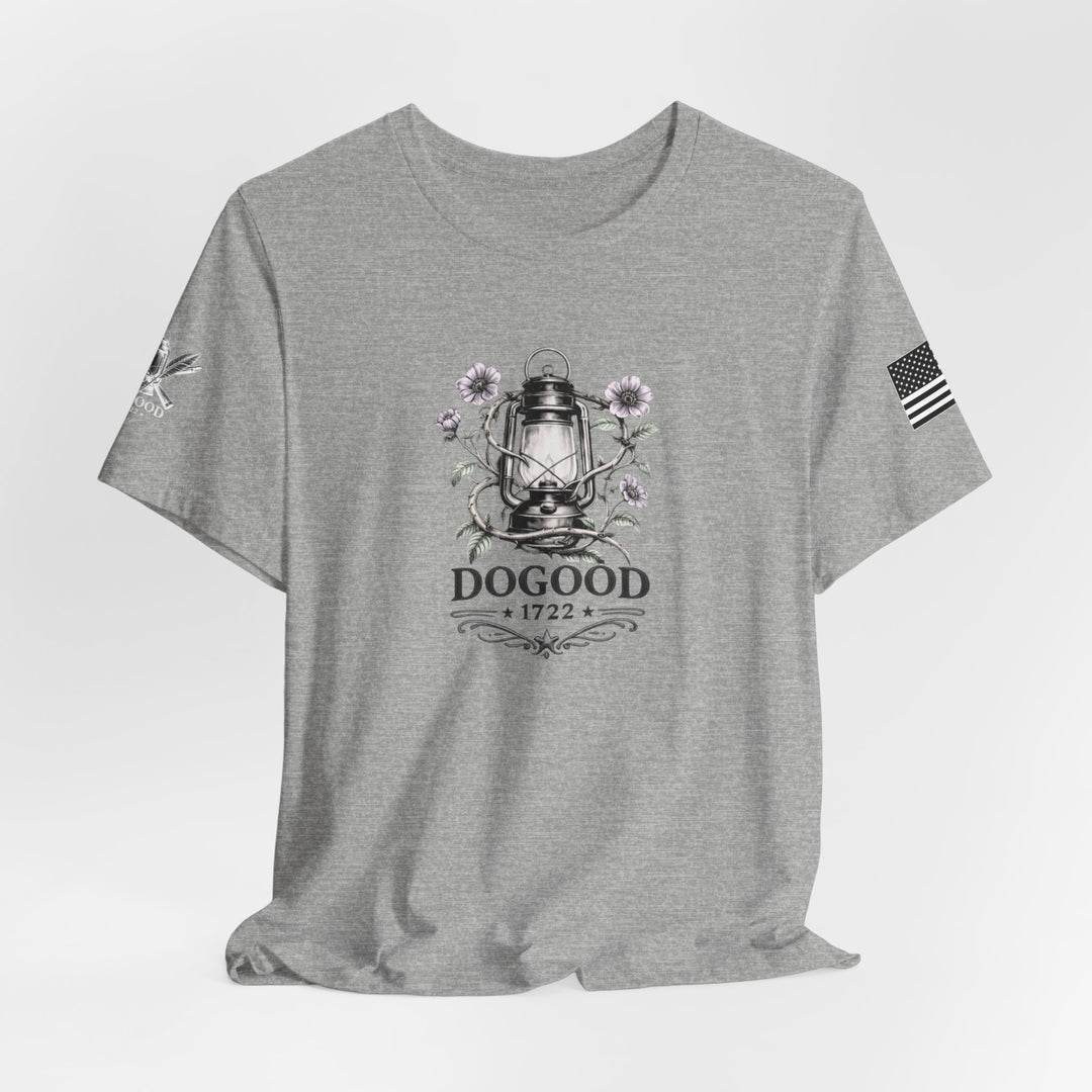 Liberty Lantern Tee — Patriotic "Raising Patriots" Graphic T-Shirt