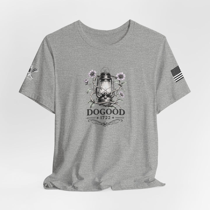 Liberty Lantern Tee — Patriotic "Raising Patriots" Graphic T-Shirt