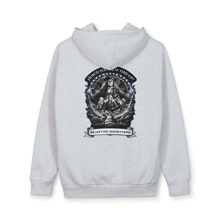 Mens Lane Seven— "We left Instructions!!" Streetwear Hoodie Pullover