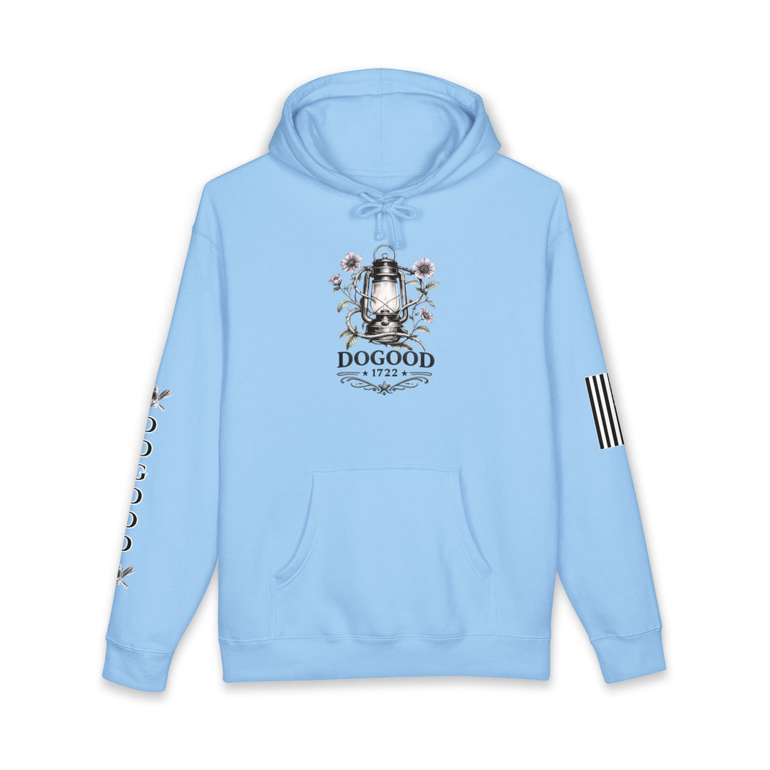 Homesteader Hoodie — "Basically a Homesteader Now" Vintage Farm Illustration Hooded Sweatshirt