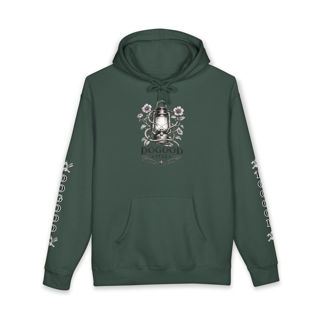 Mind Your Manners Hoodie — Vintage Lantern Floral Heavy Weight Pullover