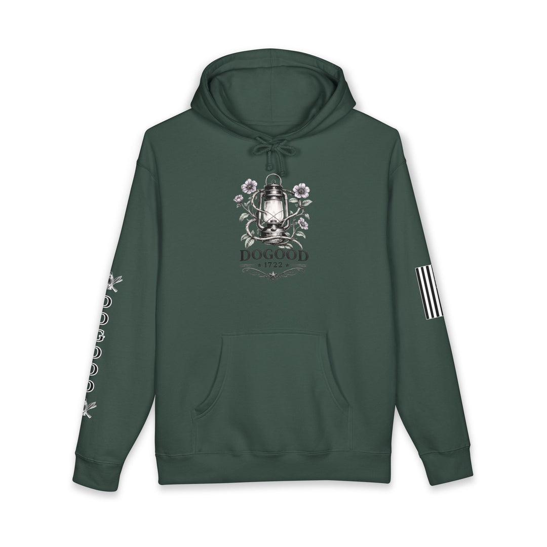 Homesteader Hoodie — "Basically a Homesteader Now" Vintage Farm Illustration Hooded Sweatshirt