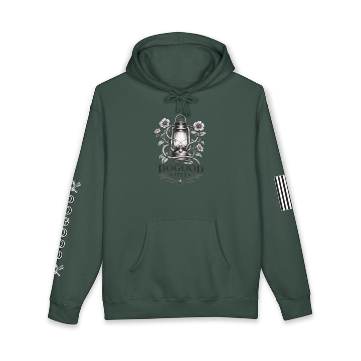 Homesteader Hoodie — "Basically a Homesteader Now" Vintage Farm Illustration Hooded Sweatshirt